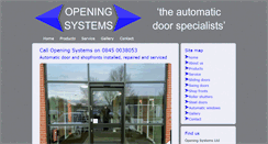 Desktop Screenshot of openingsystems.co.uk
